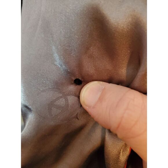 Ciro‎ Citterio Leather Jacket Size Medium Missing Button On Sleeve - Picture 8 of 10